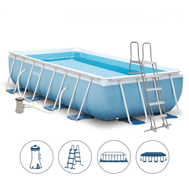 Piscina rectangular c/estruct. de 4.88 x 2.44 x 1.07 mts de 10.874 Lts INTEX