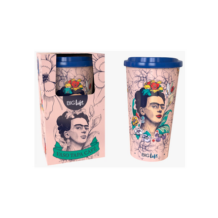 Vaso c/ tapa para café y estuche FRIDA