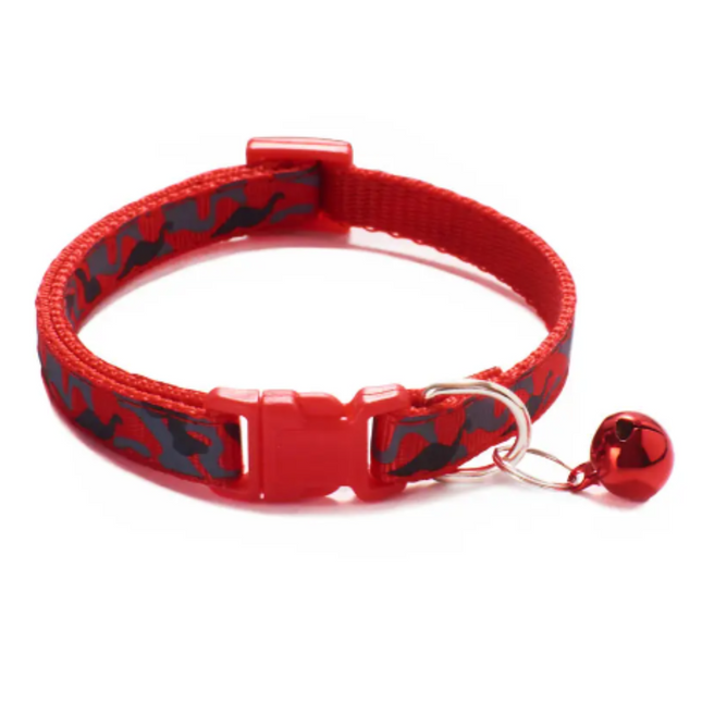 Collar para mascotas Cuerina con Campanilla PARIS