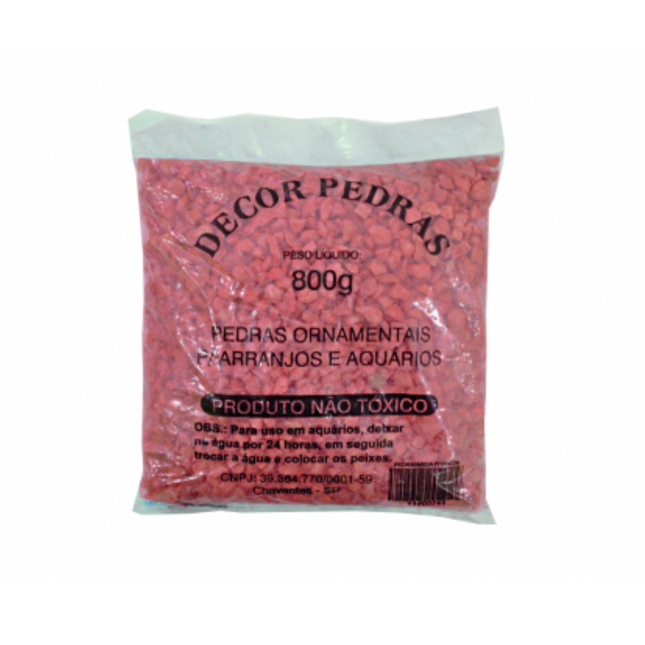 Piedras Deco 800g Rojo DECOR PEDRAS